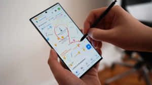 Samsung S23 Ultra cu Google Maps și S Pen — Samsung Galaxy S22 Fundal
