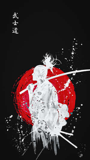 Samurai Anime Ronin Războinici Artă Digitală — Samurai japonez Fundal