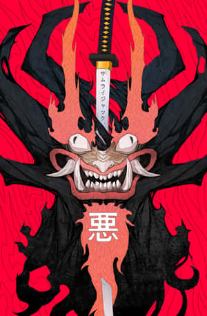Samurai Jack, campion al trecutului, viitorului și prezentului. — Oppo Pad Fundal