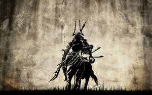 Samurai japonez călare — Samurai japonez Fundal