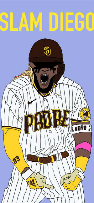 San Diego Padres Tatis Jr. Art wallpaper — iPhone 17 Pro Max Fundal