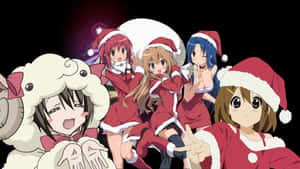 Fundal de Crăciun anime — Anime de Crăciun Fundal