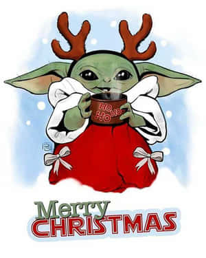 Baby Yoda Crăciun — Craciun iPhone Fundal