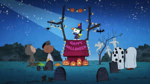 imagini cu Charlie Brown de Halloween — Charlie Brown Halloween Fundal
