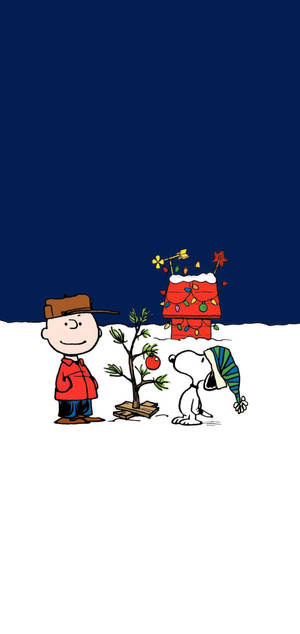 Snoopy Crăciun Iphone — Galaxy A57 Fundal