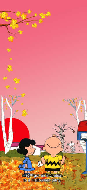 Peanuts Halloween — Vivo V60e Fundal