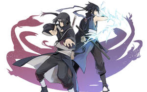 Tehnica Chidori a lui Sasuke Uchiha, o tehnică de jutsu cu fulgere și chakra de fulger în mâini.