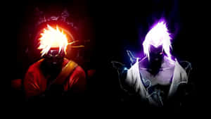 Naruto Neon — Naruto vs sasuke Fundal