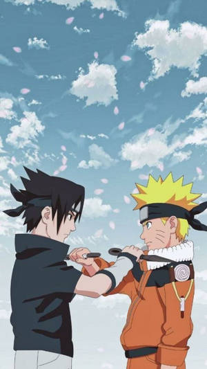 Sasuke și Naruto Față în Față iPhone — Naruto vs sasuke Fundal