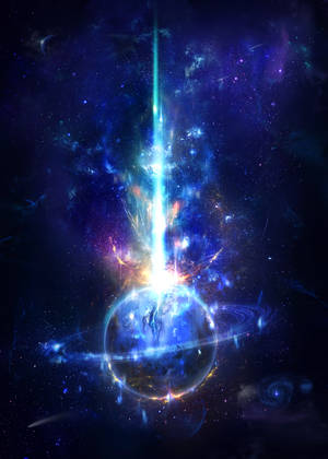 Saturn luminoasă wallpaper — OnePlus Pad 4 Fundal