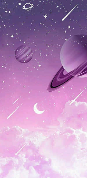 Galaxie roz și violet — Galaxie violetă Fundal