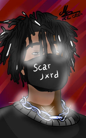 Fond de ecran Fan Art Scarlxrd Roșu — RedMagic Tablet Fundal