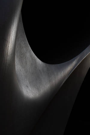 Sculptură Abstractă Neagră Dim — Întuneric Fundal
