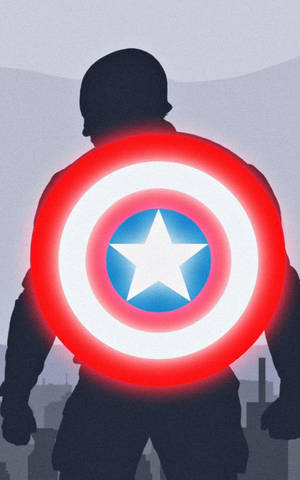 Scut Strălucitor Captain America Mobil — Galaxy Tab Active5 Fundal