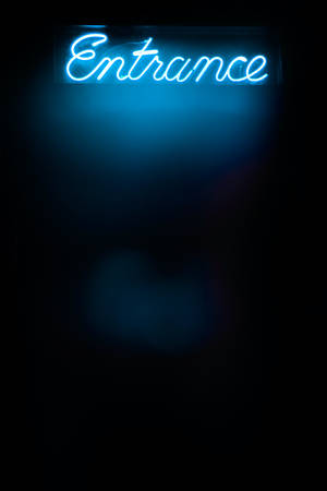Semn De Intrare în Neon Albastru iPhone — Xiaomi Pad 9 Pro Max Fundal