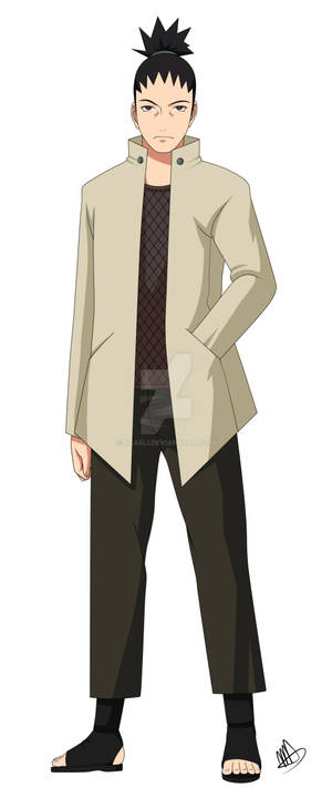 Shikamaru adult în Boruto fundal de ecran — Galaxy Z Flip Fundal