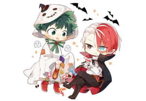 My Hero Academia Halloween [fundal] — Manga GIF Fundal