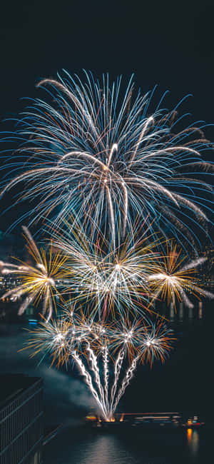 Spectacol de focuri de artificii în Miami Lakes — Oppo Find X10 Pro Max Fundal