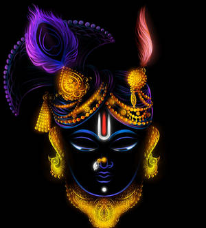 Shrinathji în Artă Neon — Honor Magic V6 Fundal