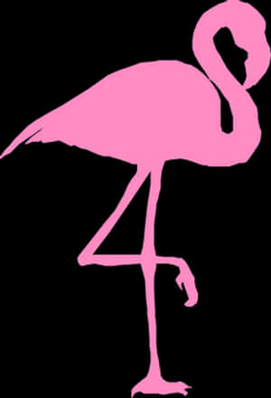 Siluetă de flamingo roz
