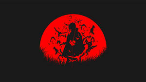 Siluetă Itachi Akatsuki PC — Itachi Fundal