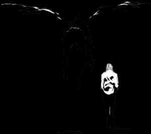 Silueta lui Light Yagami și Ryuk