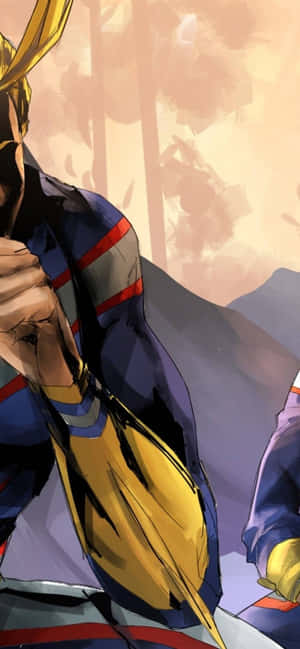 fundal All Might — Moto E15 Fundal
