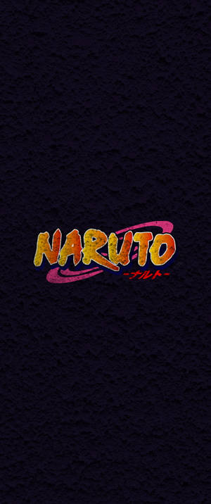 Simboluri Anime Naruto Logo Pe Negru — Motorola Razr Fundal