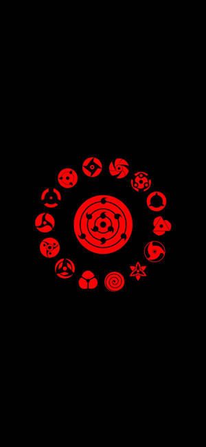 Fond de ecran Simboluri Sharingan Naruto IPhone — iPhone 18 Pro Max Fundal