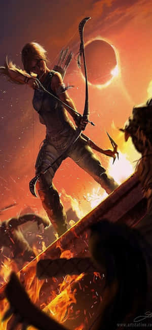 Fond de ecran iPhone X Shadow Of The Tomb Raider — Honor Play10A Fundal
