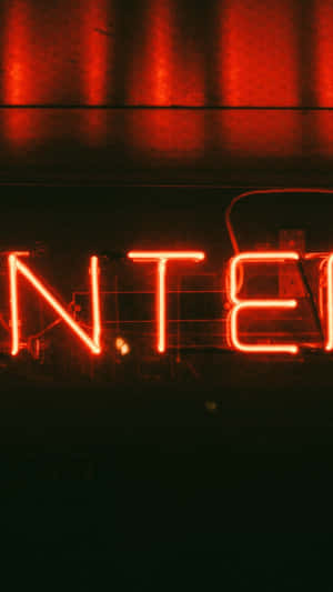 Estetică roșie neon — Estetică Neon Roșu Fundal