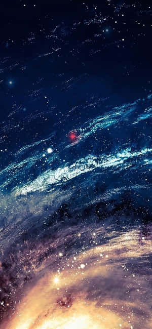 Blue Galaxy Iphone — Oppo Reno15 F Fundal