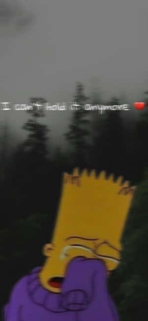 Bart Simpson Trist Telefon — Motorola Edge 60 Neo Fundal