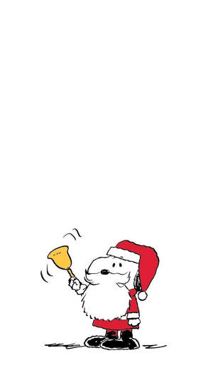 Wallpaper Snoopy în Costum de Santa de Crăciun — Snoopy de crăciun Fundal