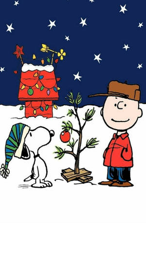 Snoopy în Seara de Crăciun Fundal de Ecran — Snoopy de crăciun Fundal