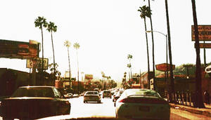 Fond de ecran Soarele Orbitor de pe Sunset Boulevard — Sunset Boulevard Fundal