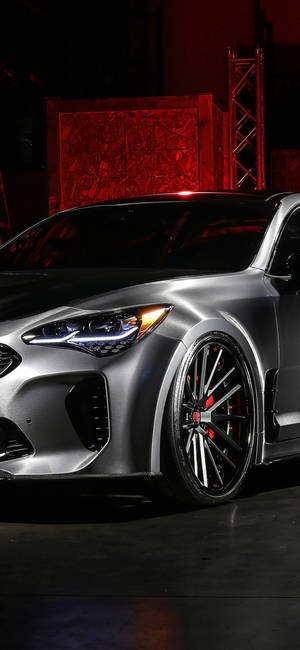 1125x2436 Descarcă 1125x2436 Dub Kia Stinger, Argintiu, Wallpaper Mașini — iPhone 14 Fundal