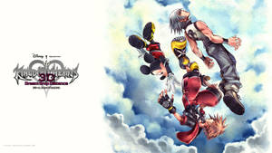 Sora cu sigla Kingdom Hearts