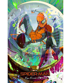 Fond de ecran telefon Spider Man Far From Home Fan Art — Motorola Razr 70 Ultra Fundal