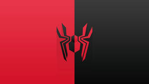 Spiderman roșu și negru 4K — Roșu estetic GIF Fundal