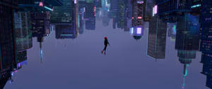 Tapet Spiderman căzând. — 2560x1080 Fundal