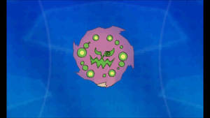 Spiritomb pe fundal albastru — GIF de gaming Fundal