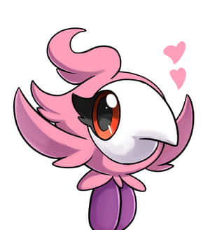 Spritzee drăguț cu inimioare — Pokemon drăguț Fundal