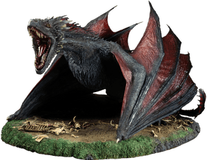 Statuie Dragon Feroce Game of Thrones — Game of thrones sezonul 8 Fundal