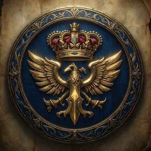 Maiestuoasa stemă hyliană, simbol al familiei regale din Hyrule. — Zelda Fundal