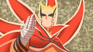 Stil Artă Vectorial Naruto Mod Baryon — Modul baryon naruto Fundal