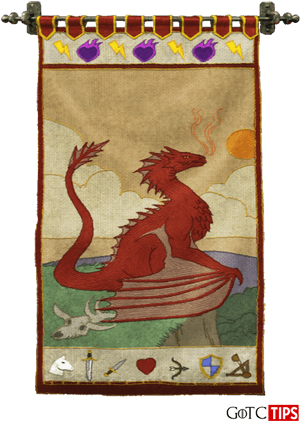 Stindardul Casei Targaryen Game of Thrones — Game of thrones sezonul 8 Fundal