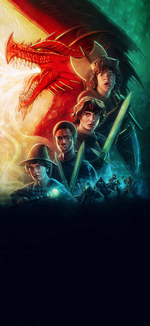 Stranger Things Dungeon And Dragons — Redmi Note 17 Fundal
