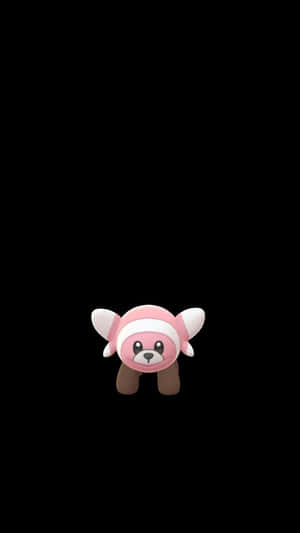 Stufful pe fundal negru — Pokemon Telefon Fundal