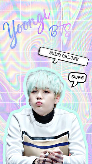Suga BTS drăgut, baloane de vorbă — Bts drăguț Fundal